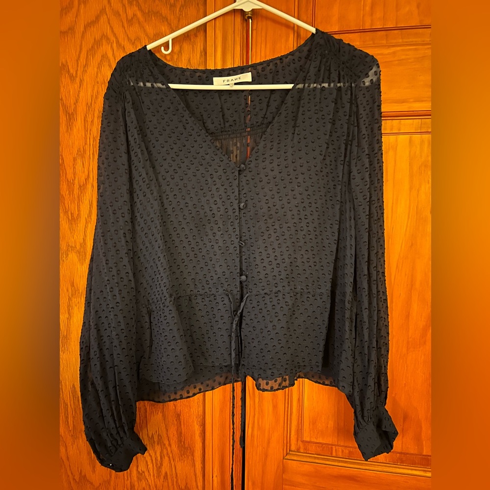 FRAME Chiffon Blouse- MEDIUM